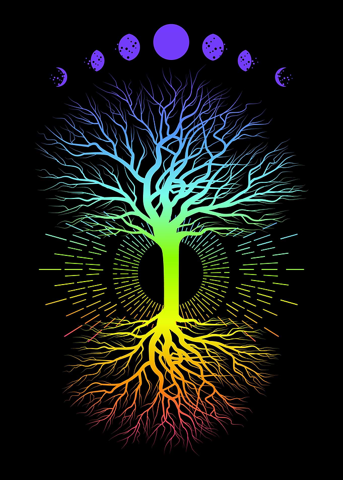 Moon Life Tree World Peace