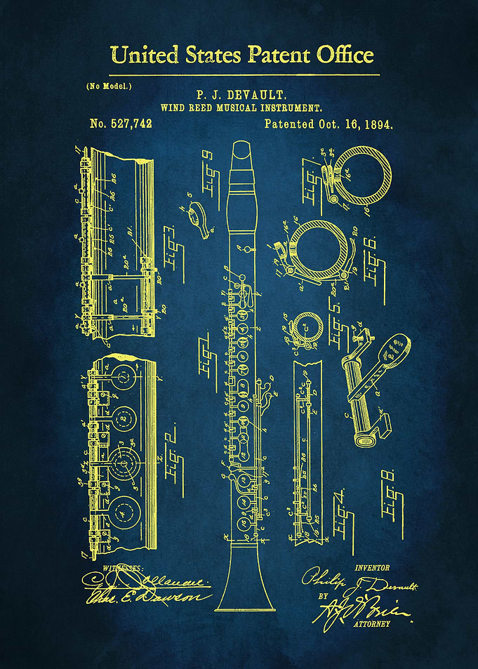 13 Clarinet Patent 1894