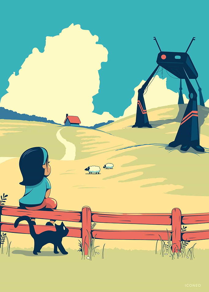 A girl and her giant robot