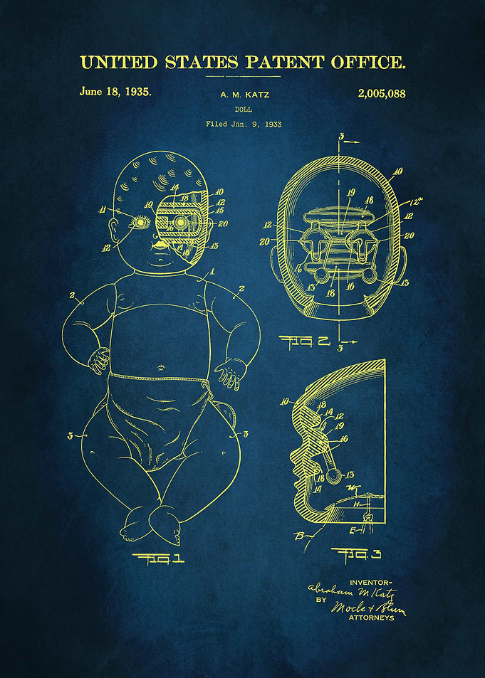 34 Doll Patent Poster 193