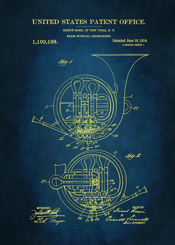 19 French Horn Patent