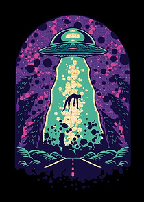 Alien Abduction vaporwave