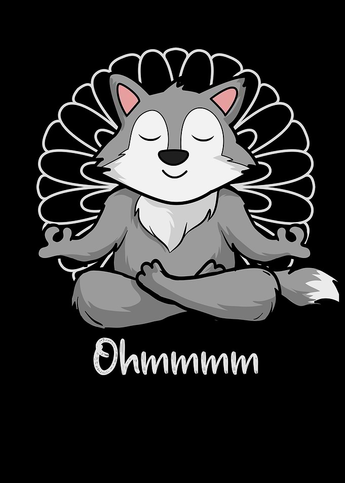 Meditation Wolf Yoga