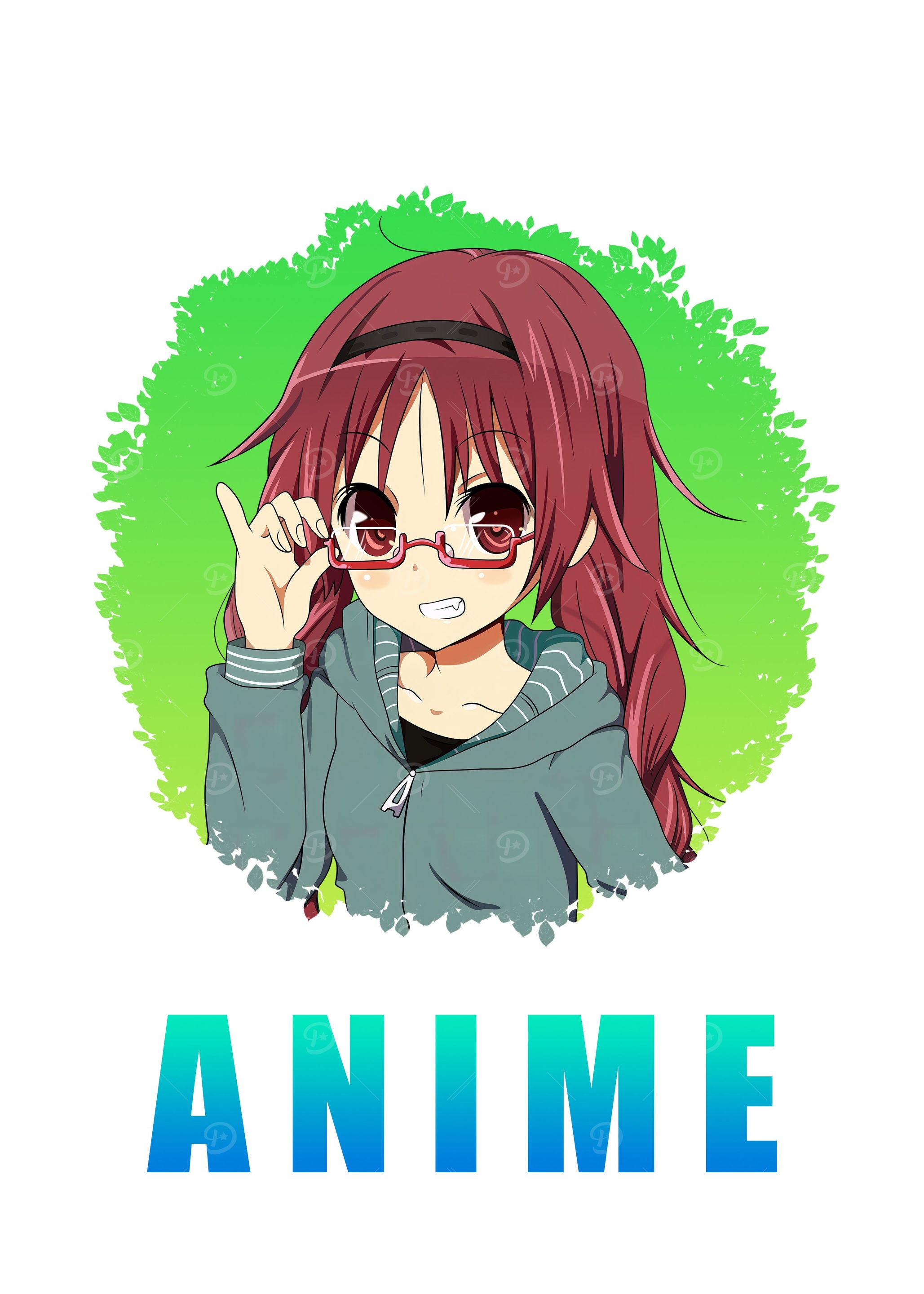 Anime Girl Art In White