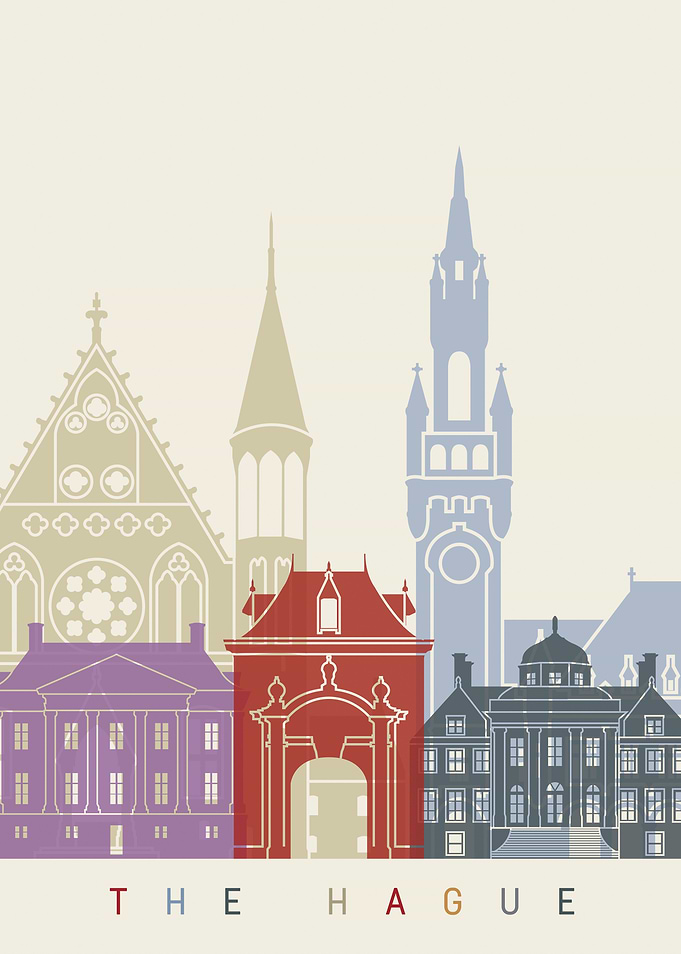 The Hague skyline