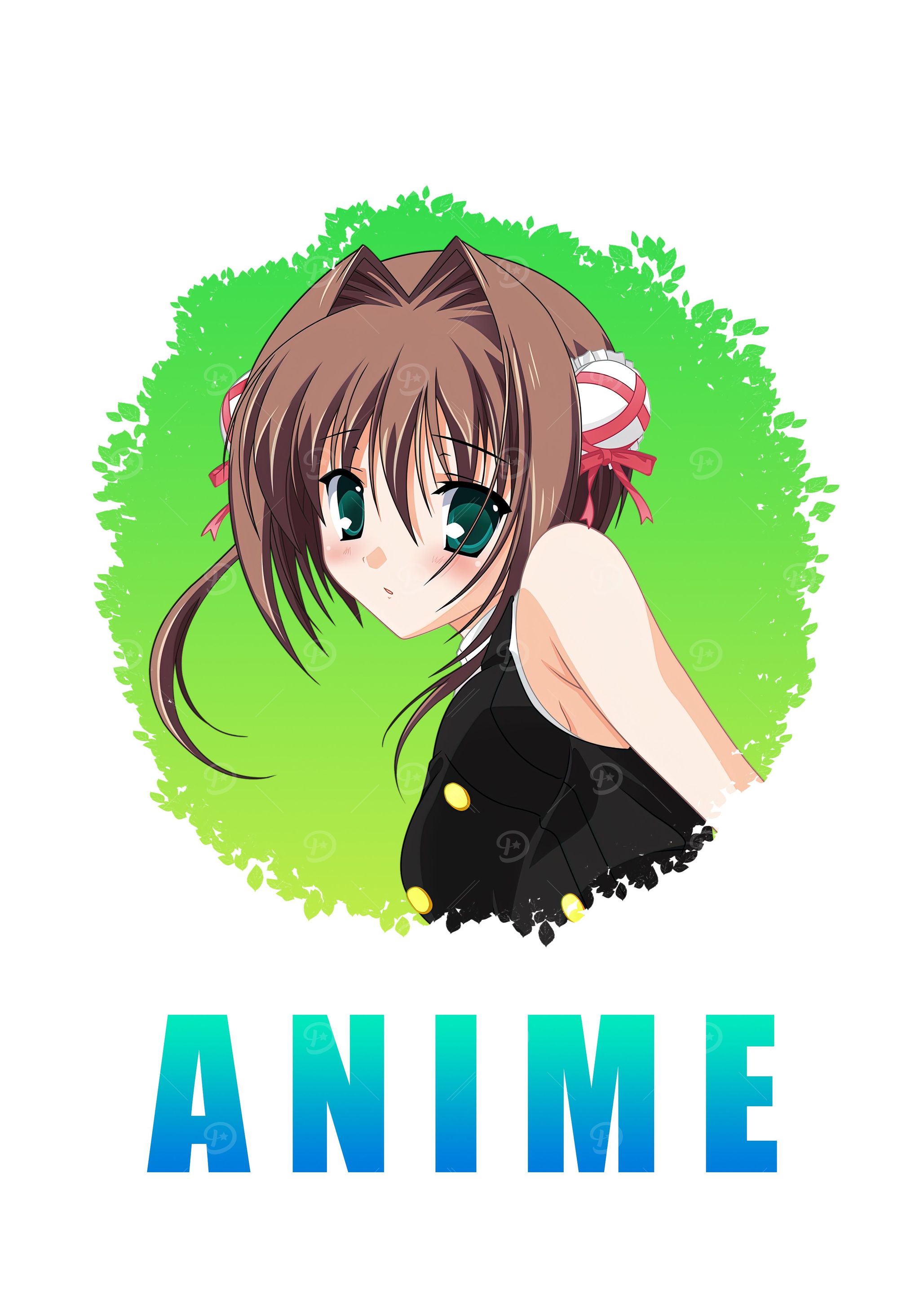 Anime Girl Art In White