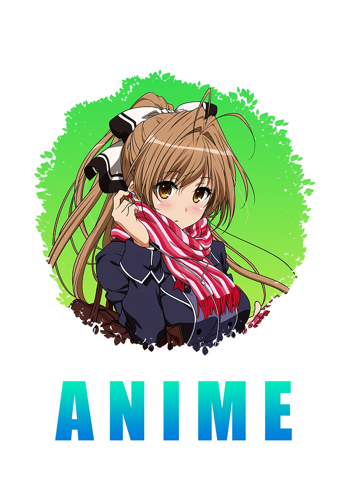 Anime Girl Art In White