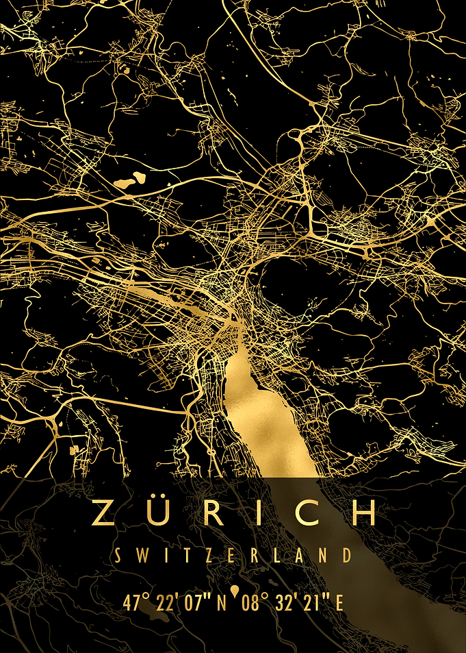 ZURICH MAP SWITZERLAND