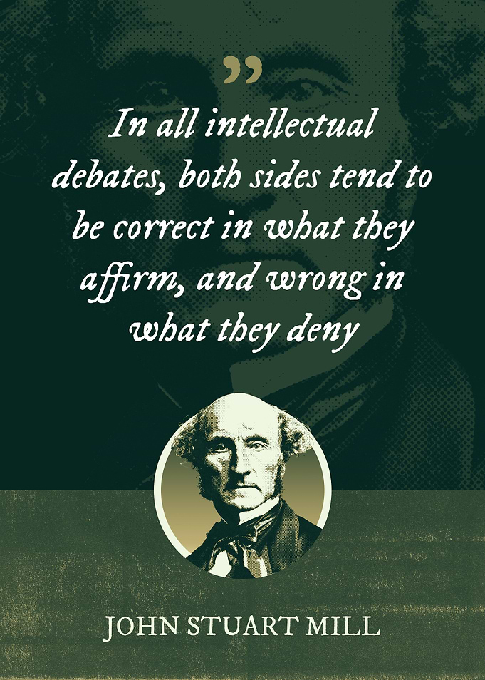 In all intellectual debate