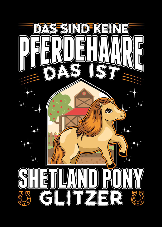 Shetland Pony Glitzer