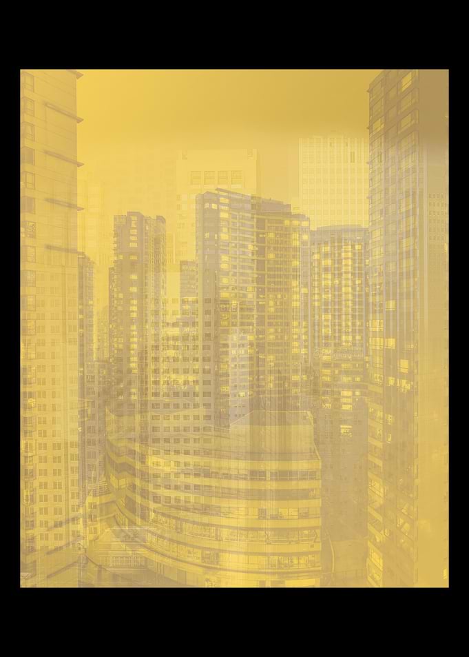 Golden city view