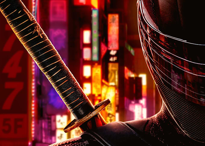Snake eyes neon lights
