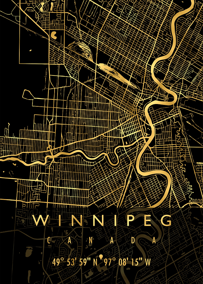 WINNIPEG MAP CANADA