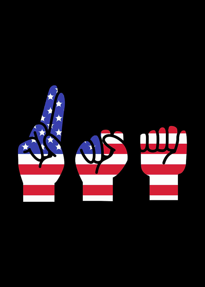 US Flag ASL