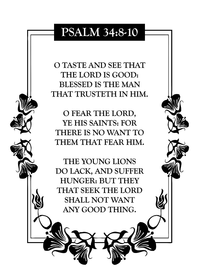 Psalm 34 8 10