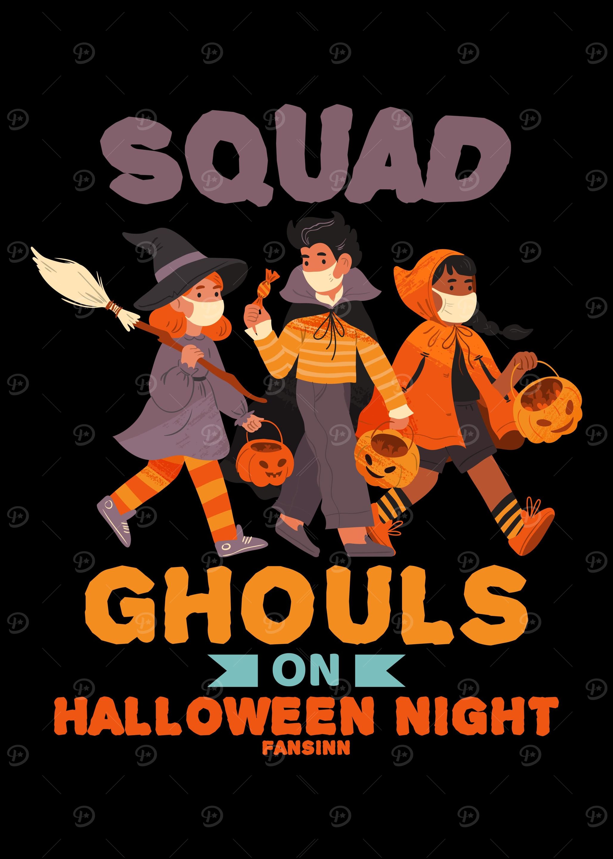 Squad Ghouls on Halloween