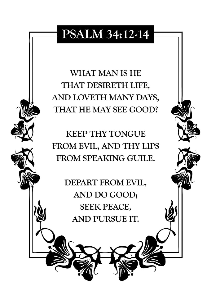 Psalm 34 12 14