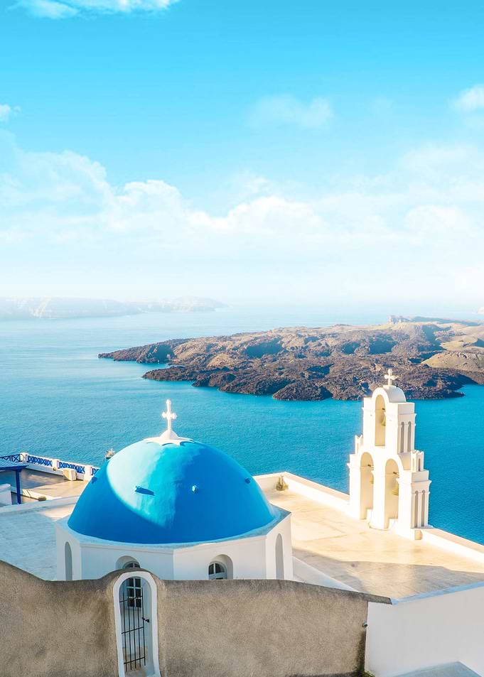 Santorini Greece Sea Beach