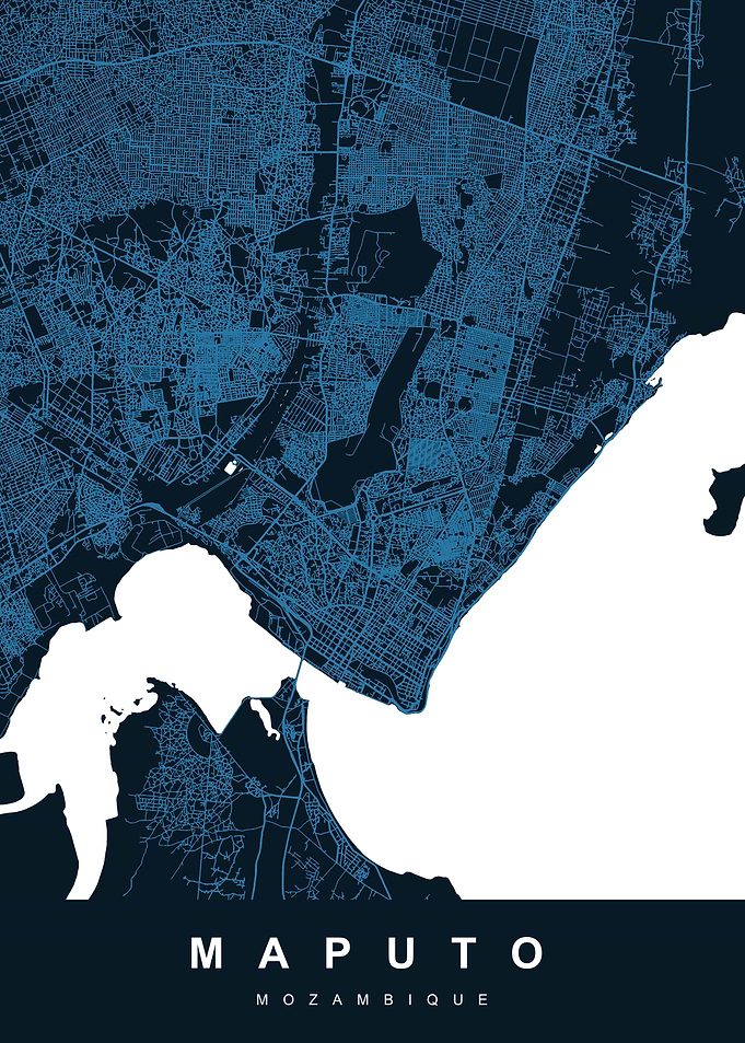 MAPUTO Map Mozambique