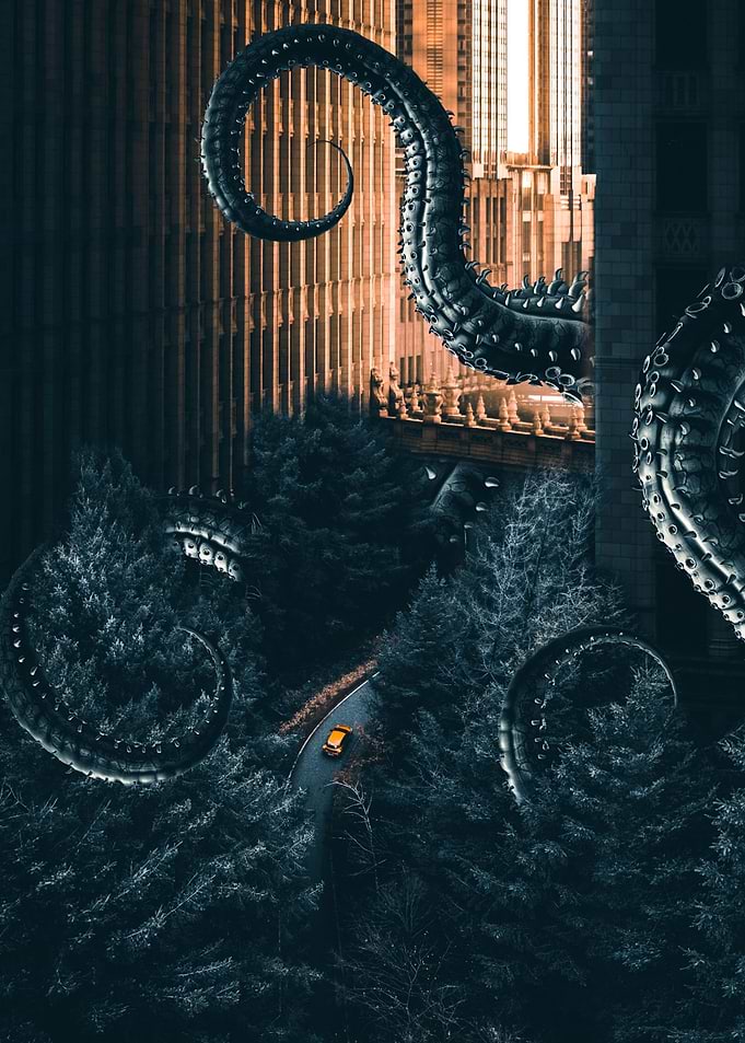 Dark Octopus Monster