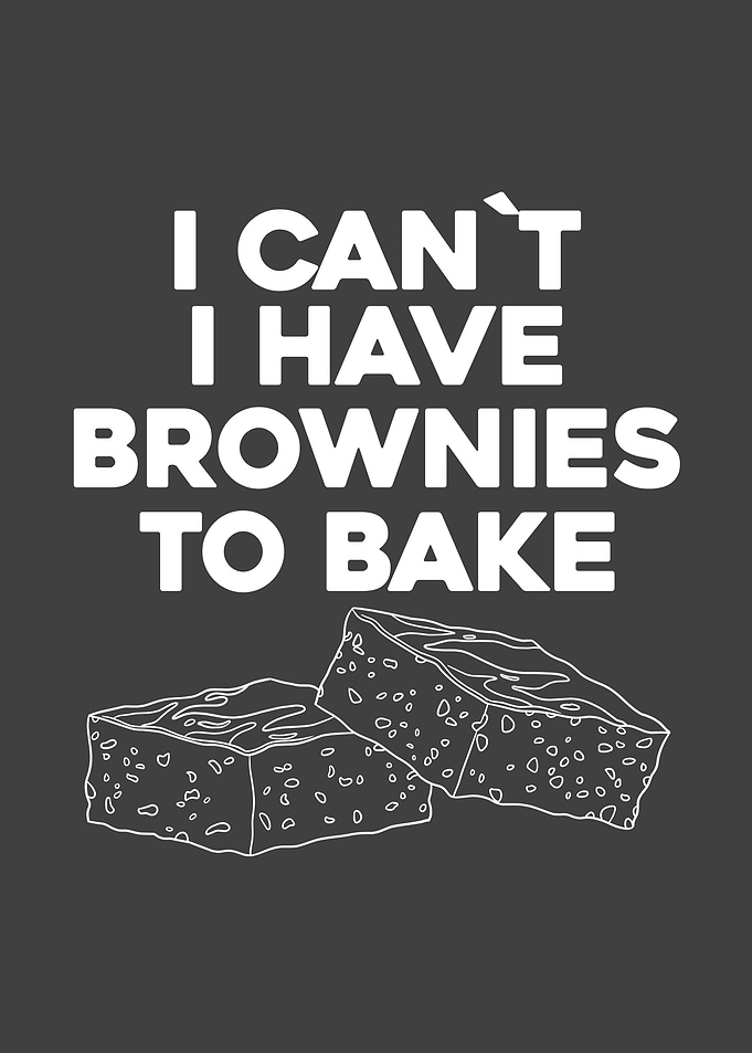 Baking Brownies Cake Gift