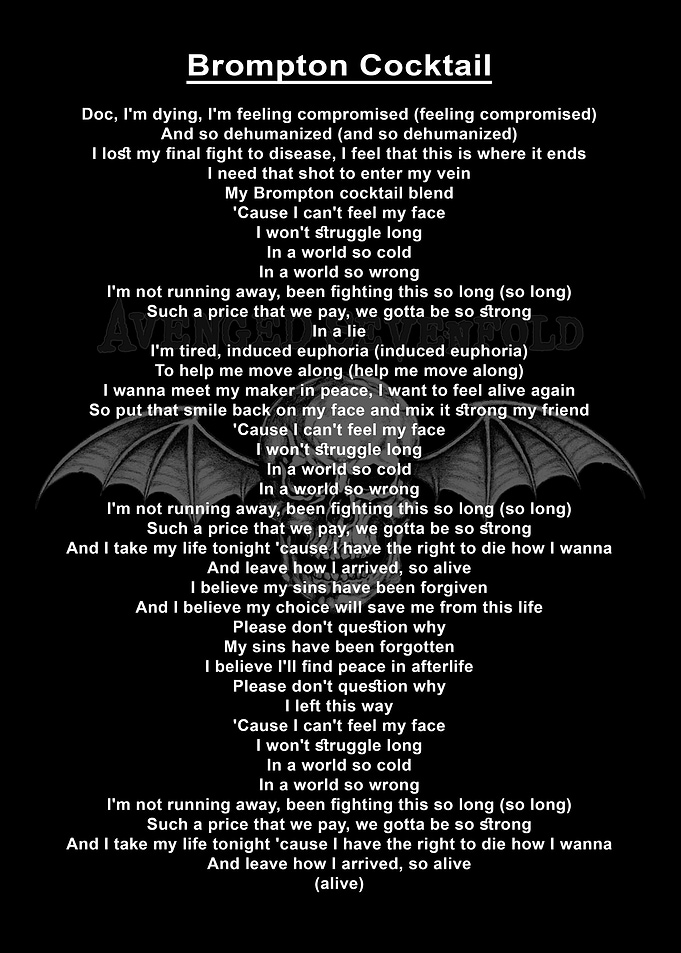 Lyric Avenged sevenfold