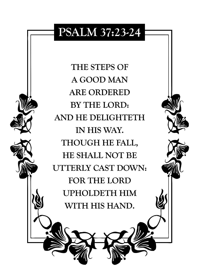 Psalm 37 23 24