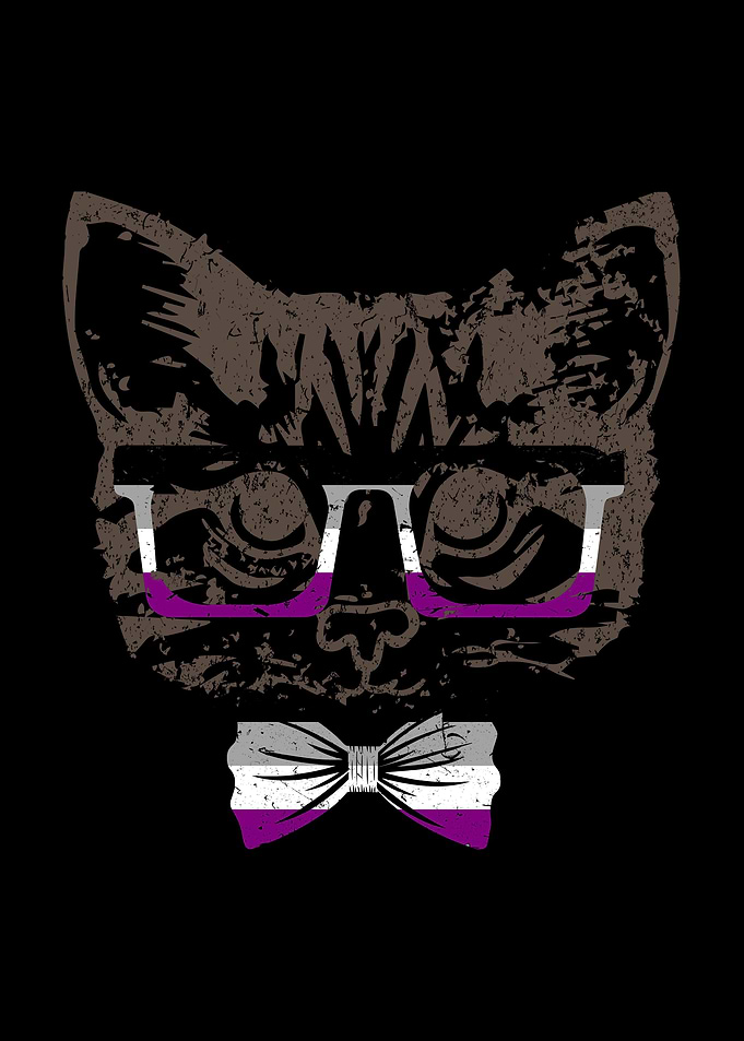 Asexual Cat Pride Design