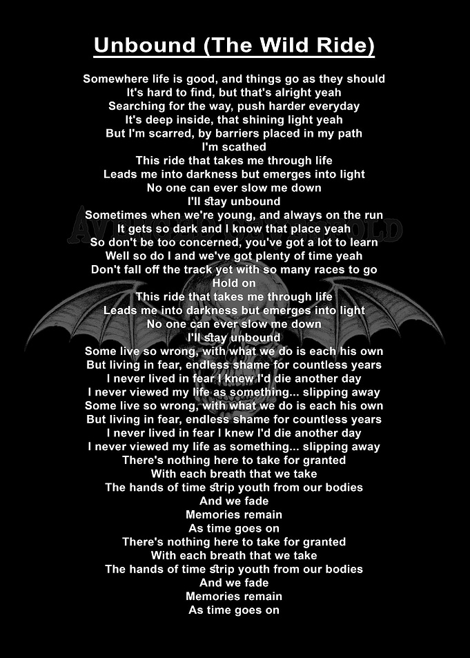 Lyric Avenged sevenfold