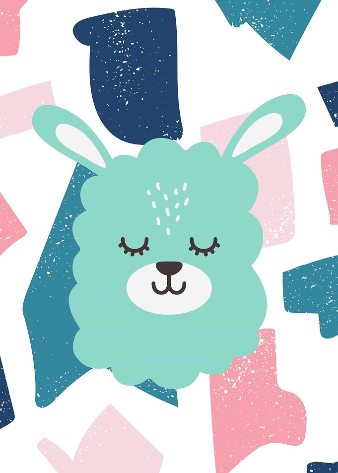 Cute Illustration Llama 2