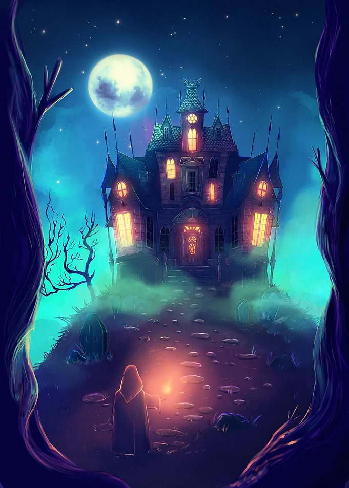 Haunted house on the hill
