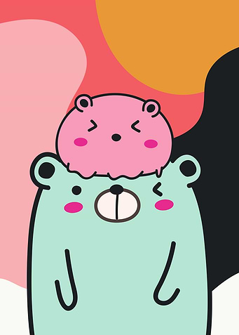 Cute Illustration Bears