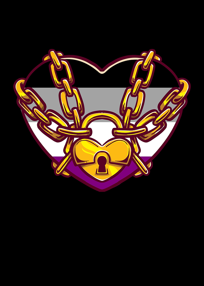 Asexual Heart Locked Pride
