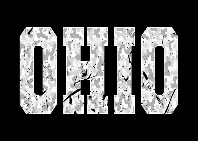 Distressed Camo Ohio