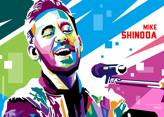 mike shinoda wpap pop art