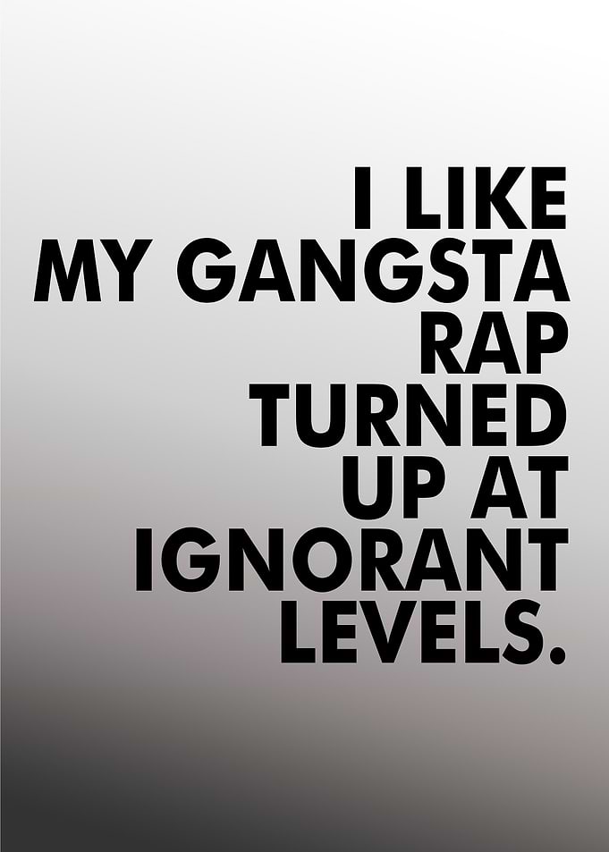 Rap lyrics