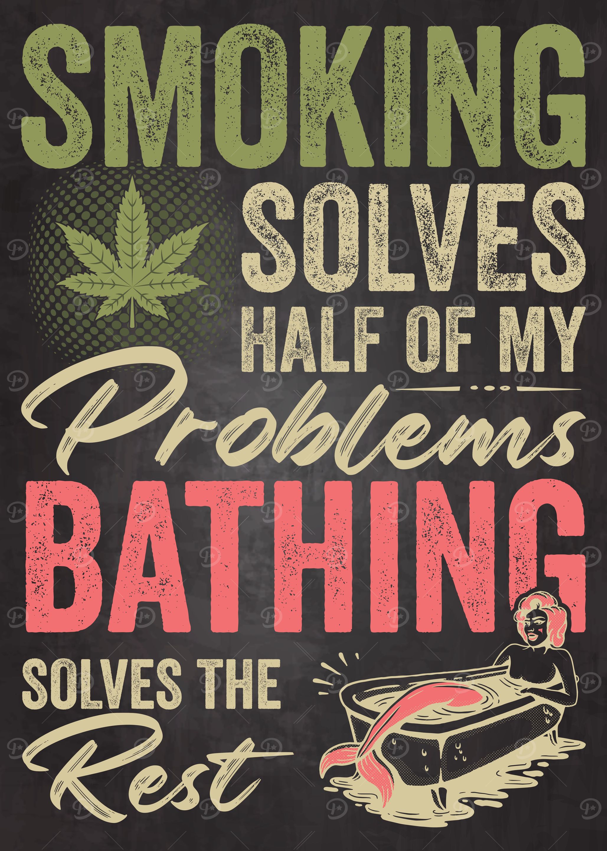 Smoking Weed and Bathing