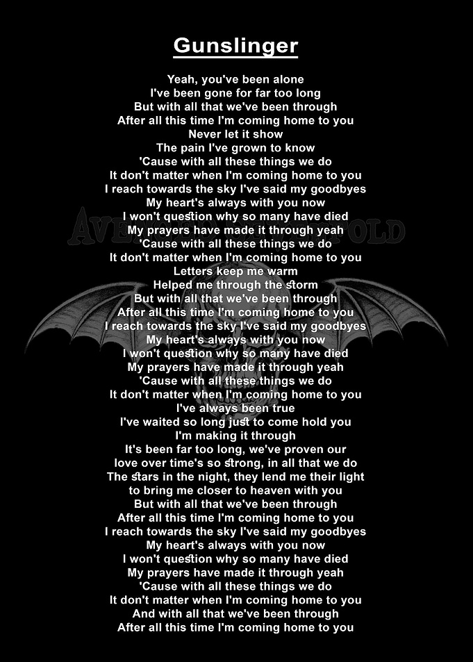 Lyric Avenged sevenfold