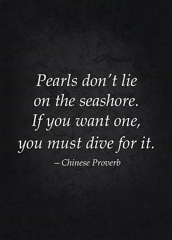 You Must Dive For It