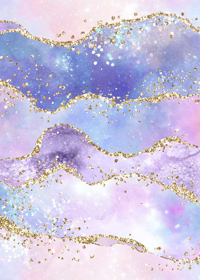 Rainbow Glitter Agate 06
