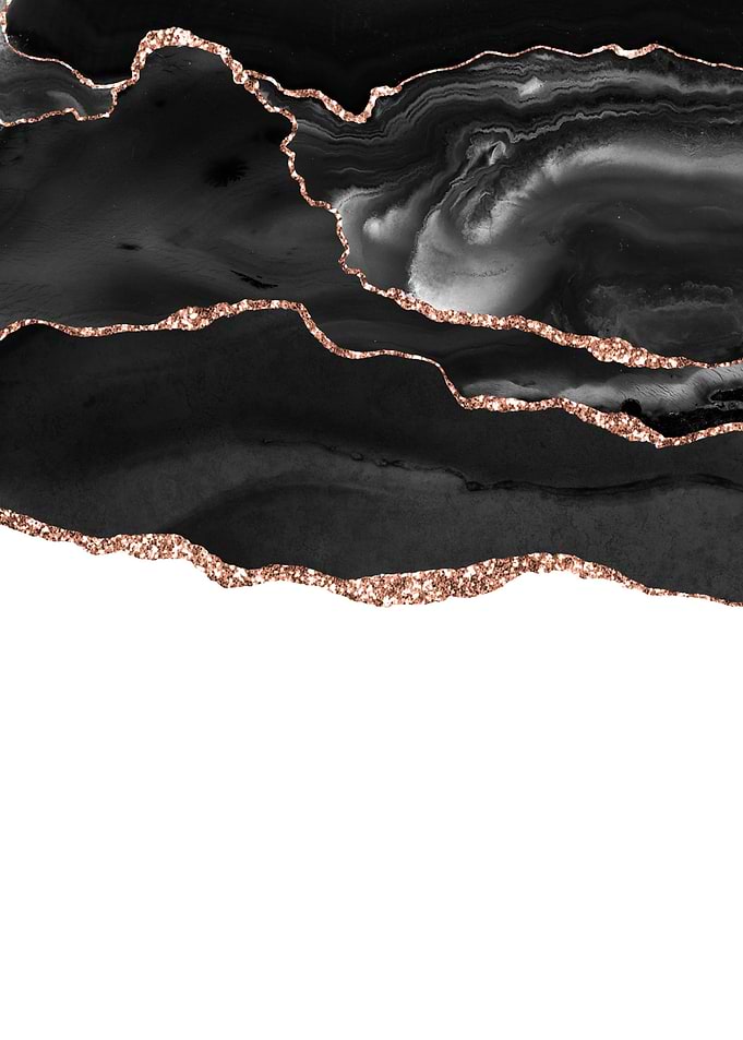 Black Rose Gold Agate 05