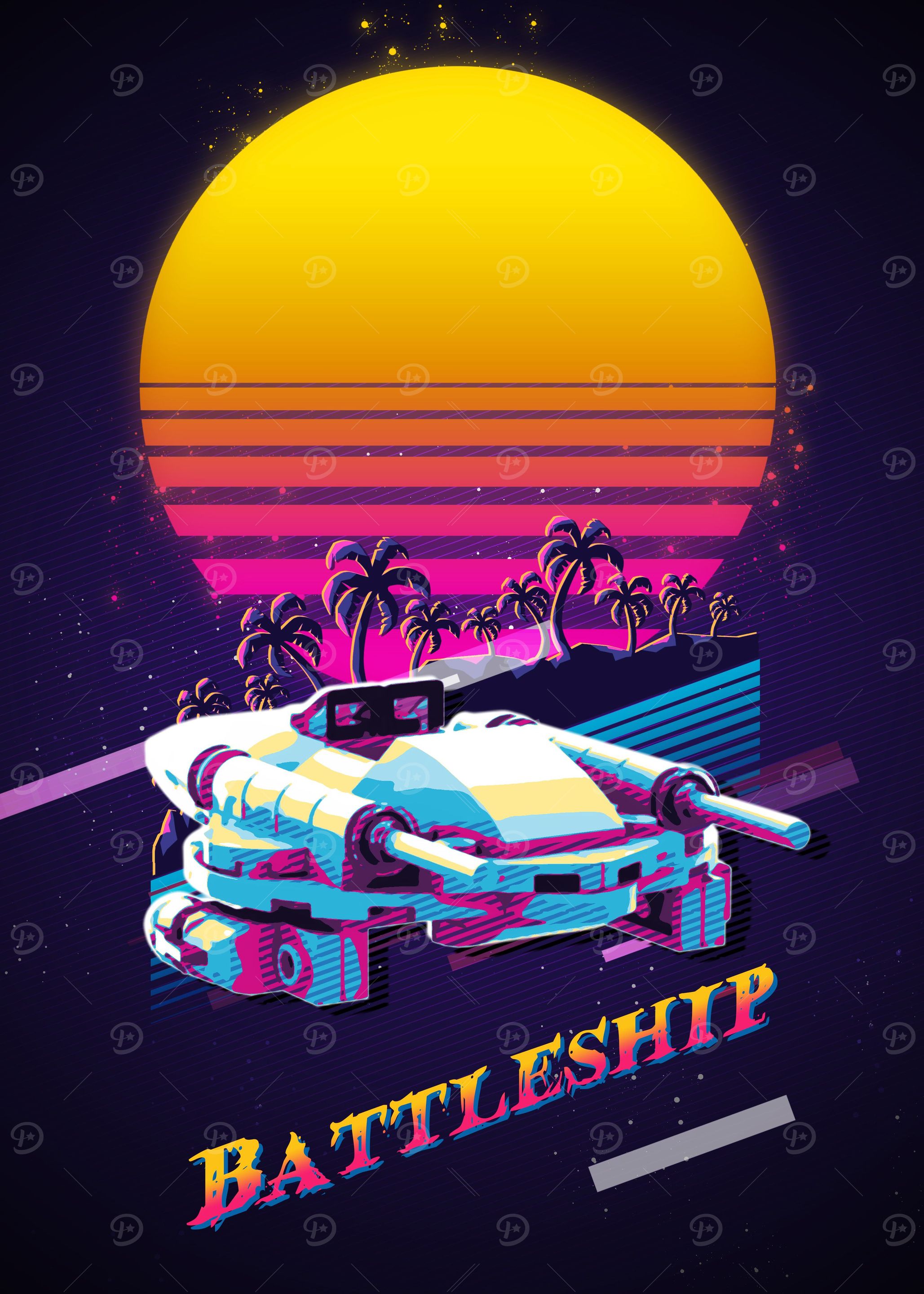 80s Retro BattleShip