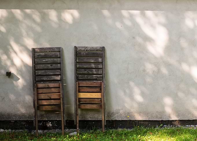 Two Old Wooden Chairs