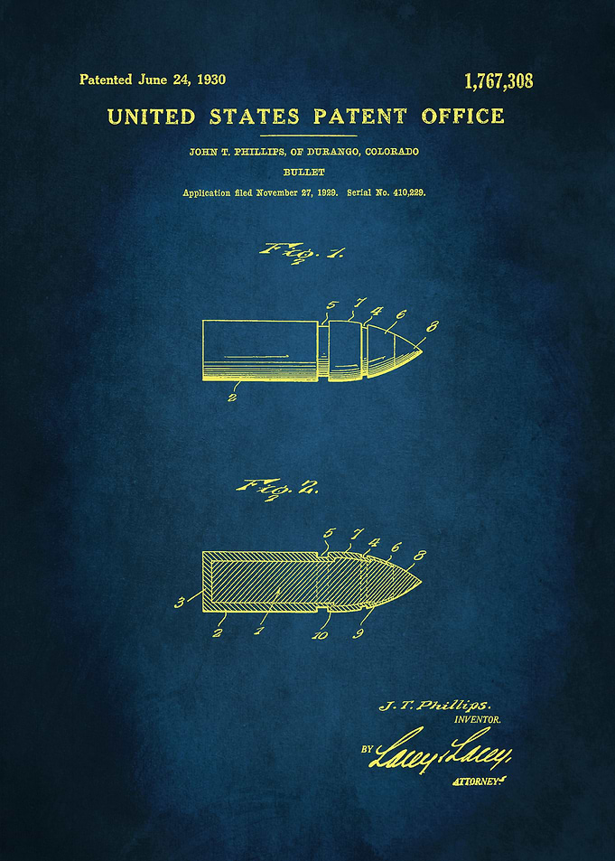 27 Bullet Patent 1930