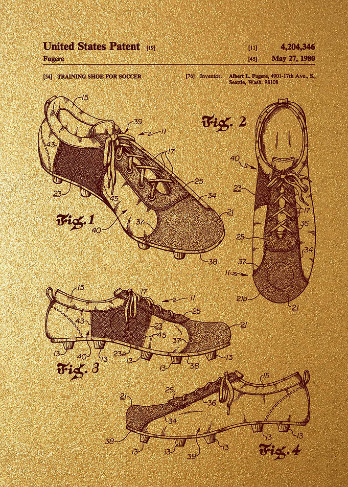 27 Soccer Cleats Patent 1