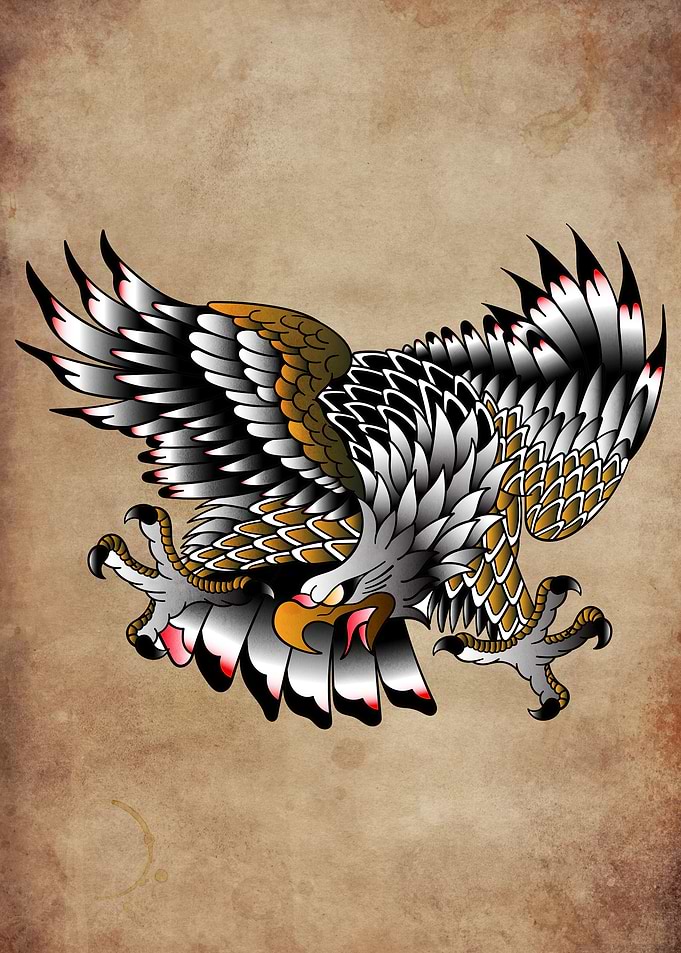 eagle tattoo flash