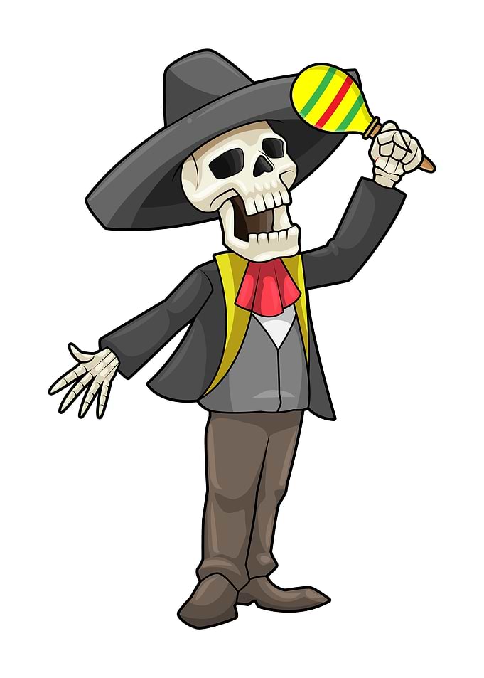 Skeleton Music Maracas