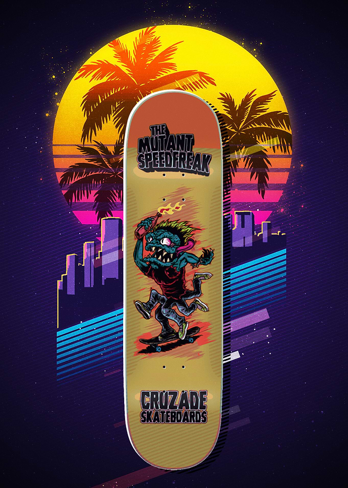 80s Retro SkateBoard