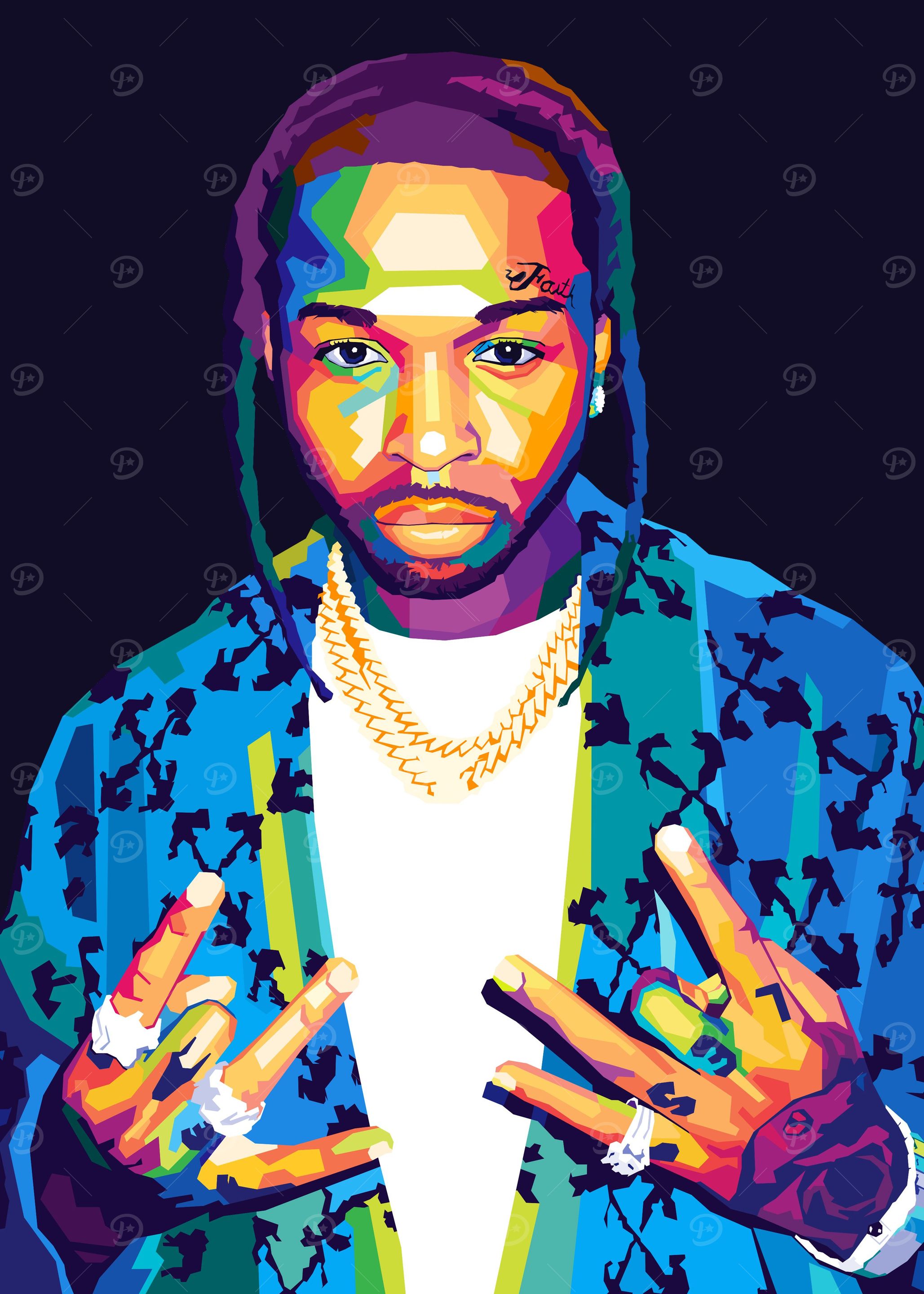 Pop smoke Wpap Pop Art