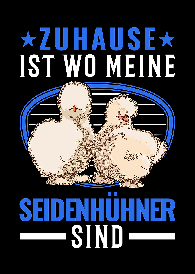 Seidenhuhn Zuhause